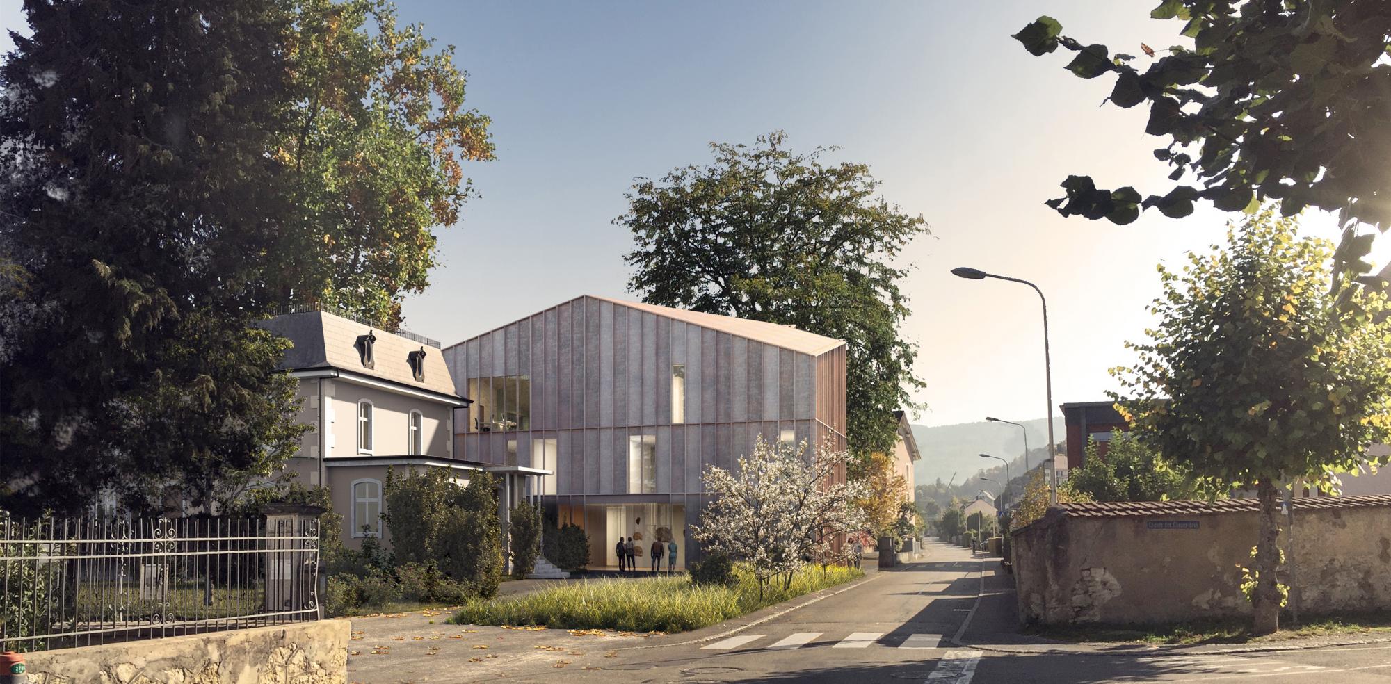 Cathrin Trebeljahr Architecte - CONCOURS OUVERT, CENTRE DE RECHERCHE ET DE CONSERVATION DES COLLECTIONS ARCHÉOLOGIQUES, PALÉONTOLOGIQUES ET DES SCIENCES NATURELLES DU CANTON DU JURA
